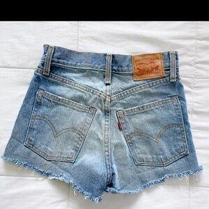 Levi's Women's Blue Denim Shorts